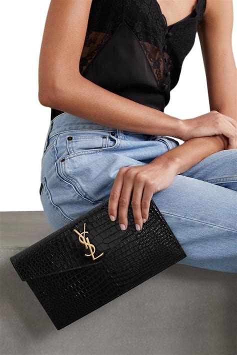 ysl clutch croc|ysl clutch nordstrom.